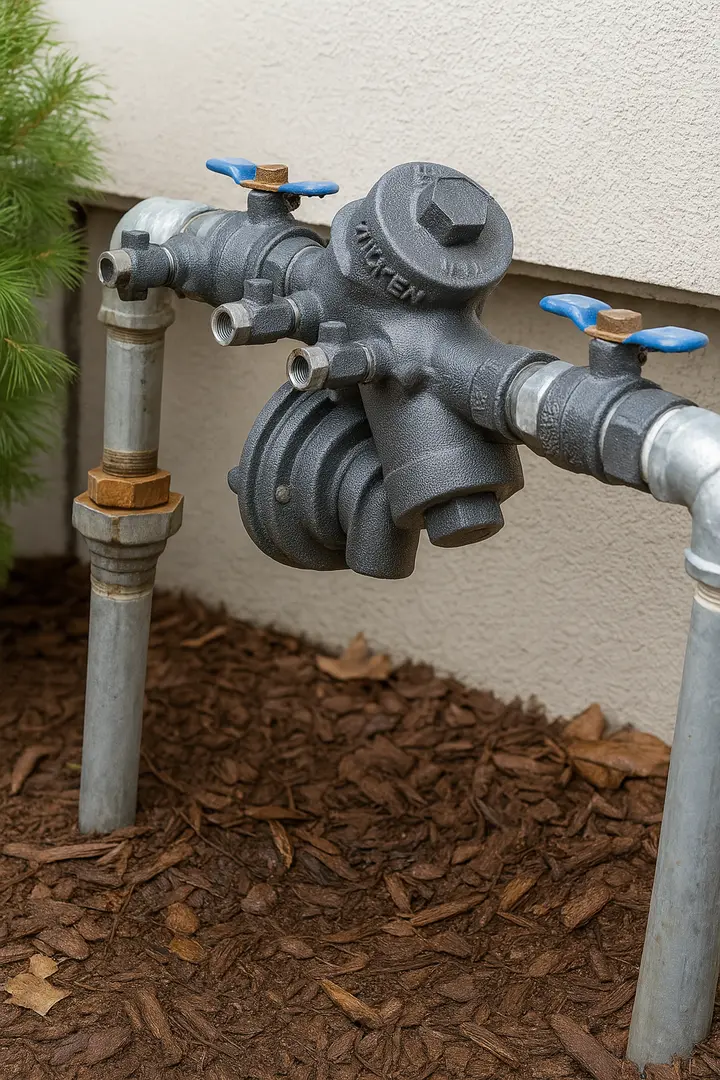 Backflow prevention device installation